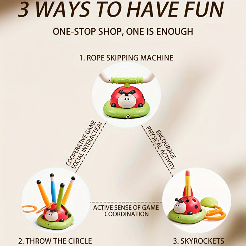 3-in-1 Ladybug Motor Exercise Machine